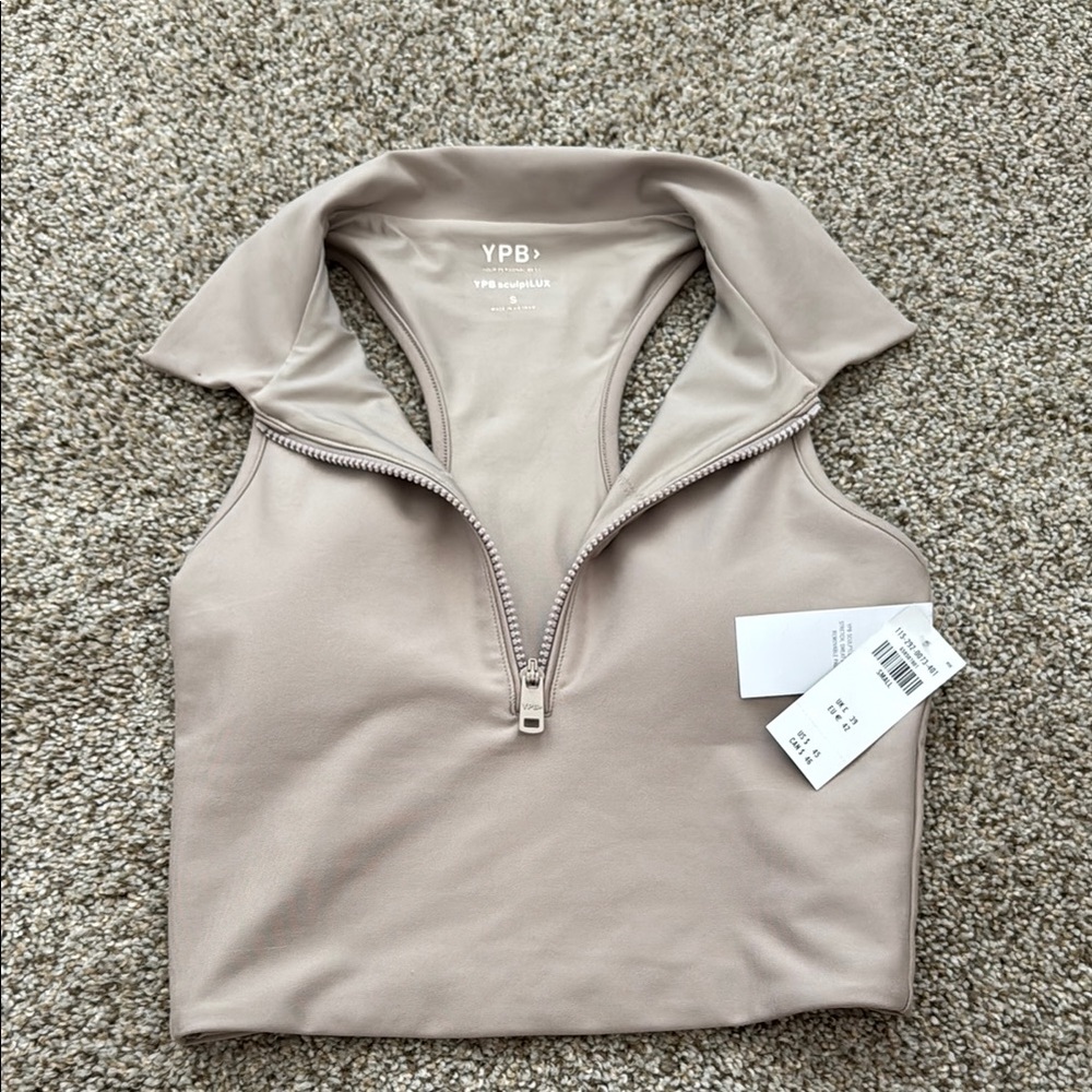 Women's YPB ScupltLux Zip-Up crop top